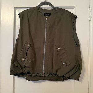 Massimo Dutti Dark Green Vest